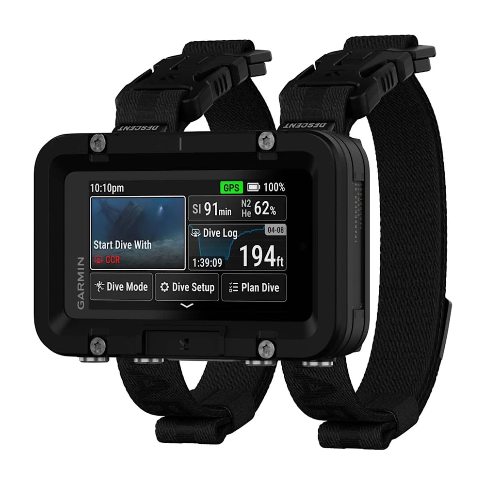 Garmin Descent™ X50i, Premium Dive Computer, 3" Touchscreen Display, 20 ATM Dive-Rated with Leakproof Buttons
