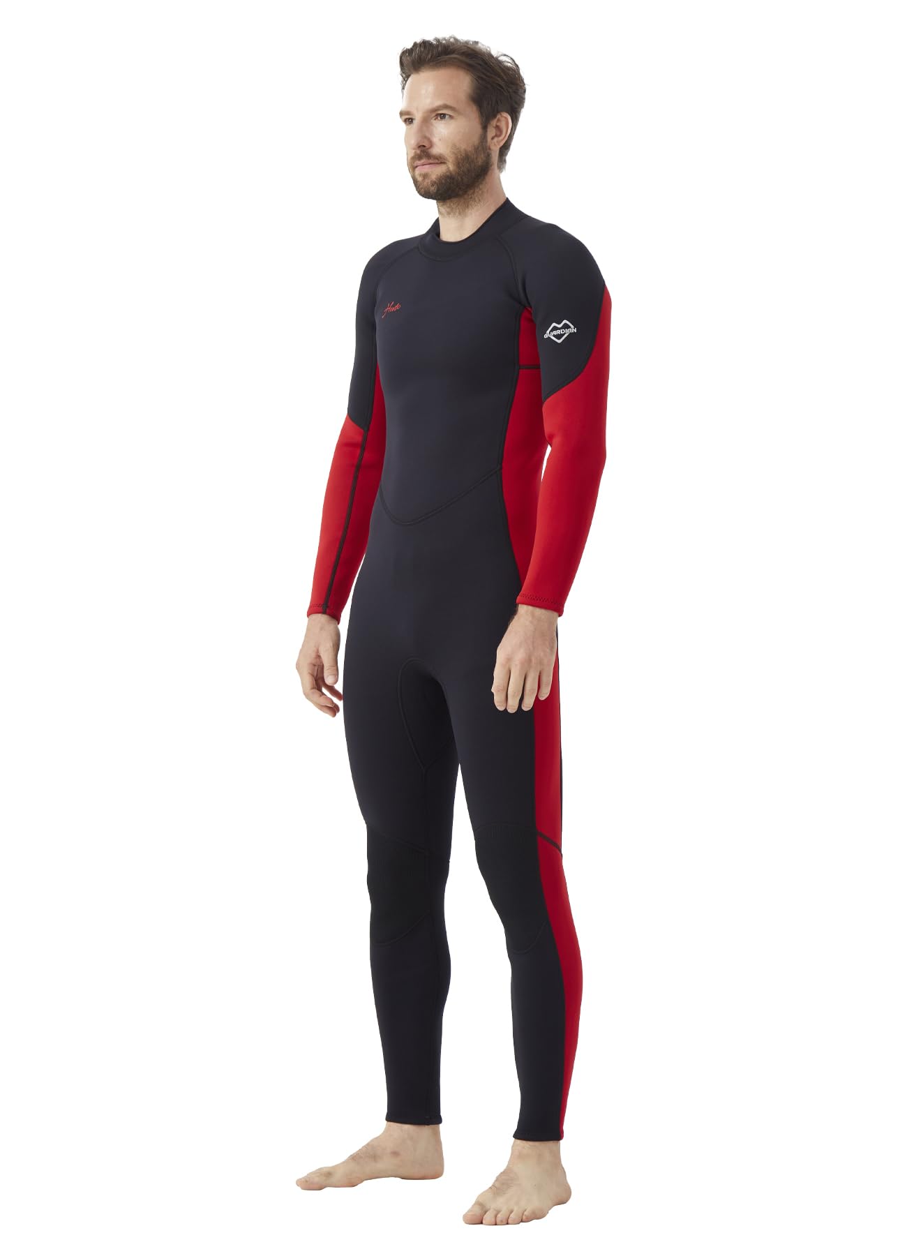 Hevto Men Wetsuits 3/2mm Neoprene Wet Suit Back Front Zip in Cold Water for Surfing Swimming Diving